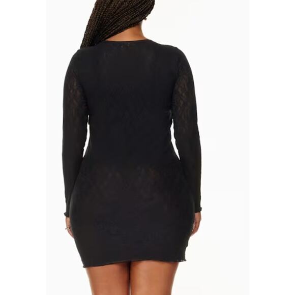 ARITZIA Wilfred Black Lace Trouble Mini Dress Size XXS - Picture 2 of 9